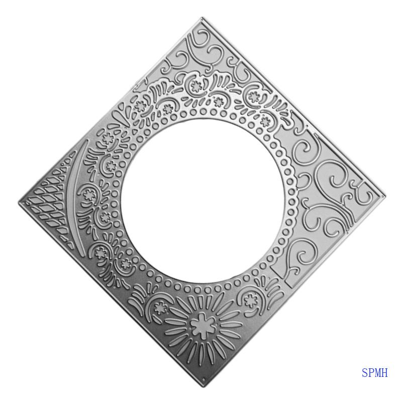 Khuôn Cắt Giấy Kim Loại Hình Vuông Macrame