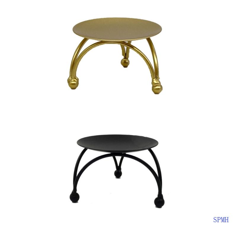 Giá Đỡ Nến Bằng Kim Loại Mạ Vàng Đen Dùng Trang Trí Tiệc Cưới / Lễ Hội