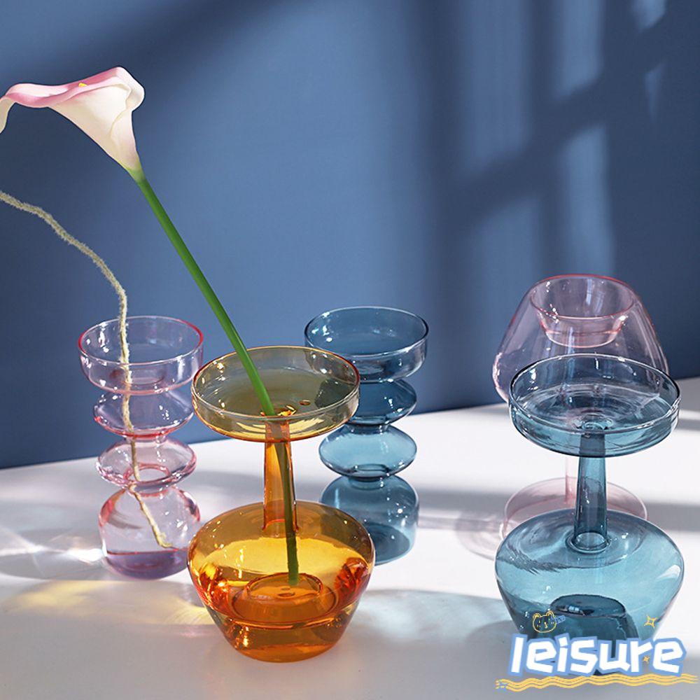 Bình Hoa Thủy Tinh Trong Suốt Thiết Kế Đơn Giản Dùng Trang Trí Nhà Cửa