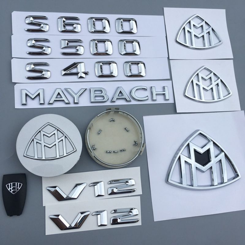 [Có hạn Mua một tặng một] Sửa đổi Maybach Maybach Benz Wordmark Dán nhãn Logo xe hơi Benz Phong cách