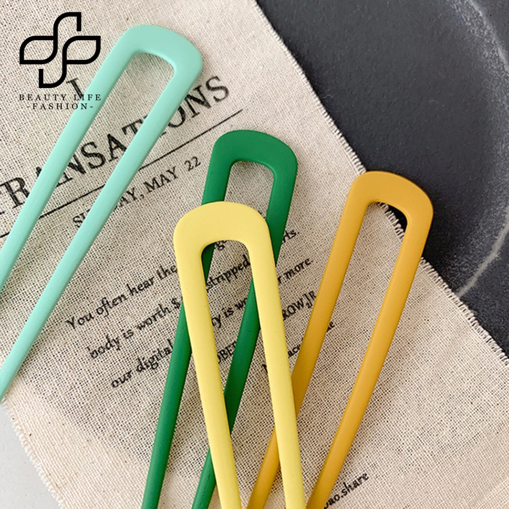 Trâm Cài Tóc Hình Chữ U Bằng Hợp Kim Dùng Hàng Ngày Cho Bạn Gái