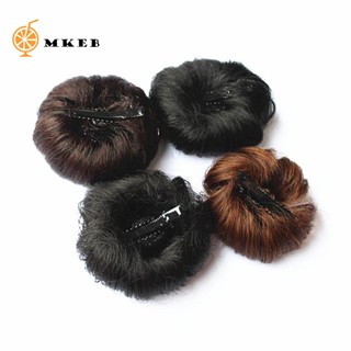 Búi tóc giả tự nhiên thời trang dễ thương dành cho bé gái