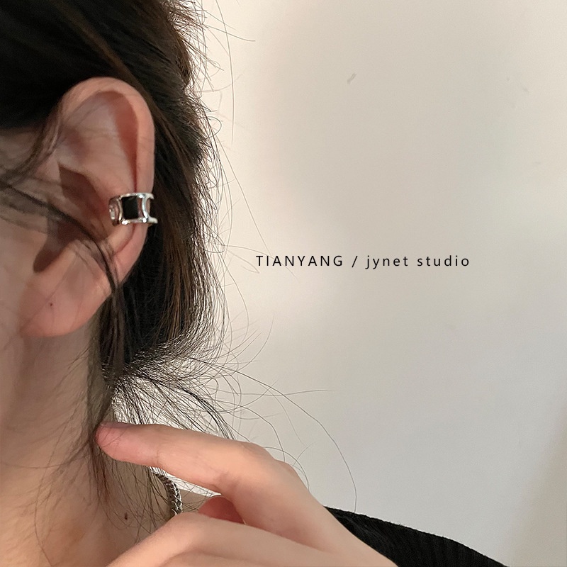 Khuyên Kẹp Vành Tai Đính Đá Sang Trọng Phong Cách Hàn Quốc Cho Cặp Đôi