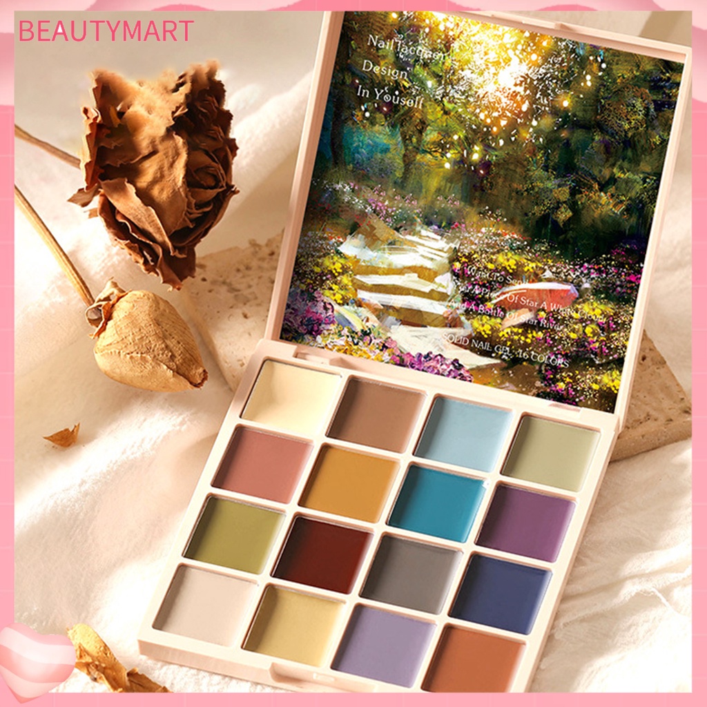 Kem Sơn Móng Tay 16 Màu Sắc Tự Nhiên Trọng Lượng Nhẹ 1.5g An Toàn Dành Cho Nữ