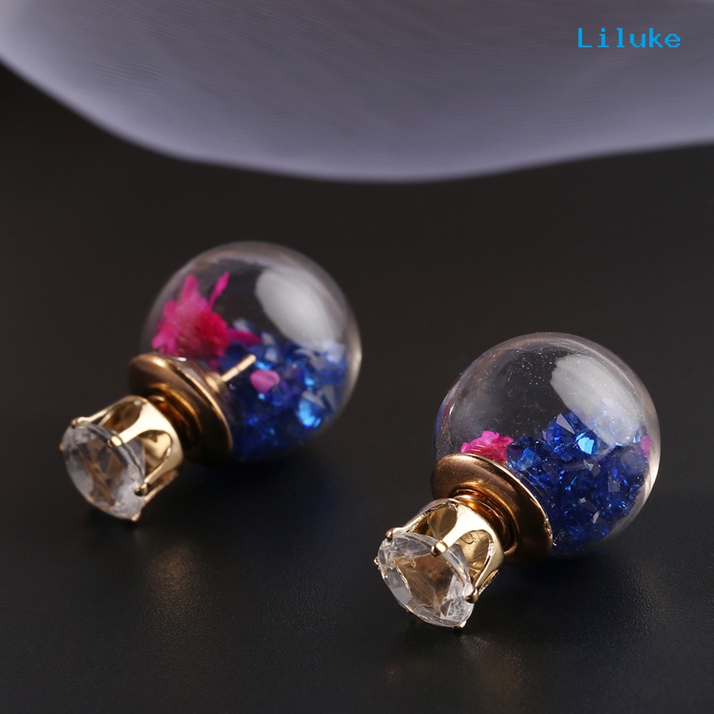 1 Đôi Khuyên Kẹp Vành Tai Hình Cầu Xinh Xắn Cho Nữ