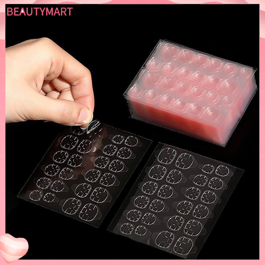 Set 50 Tấm Băng Keo Dán Móng Tay Giả Siêu Mỏng Vô Hình 2 Màu Tùy Chọn