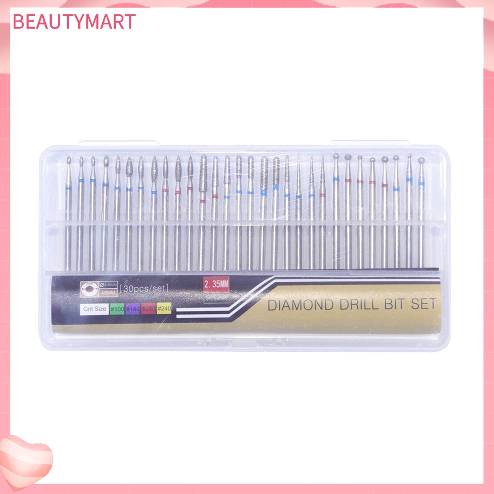 Bộ 30 Mũi Khoan Móng Tay Chuyên Nghiệp Chất Lượng Cao