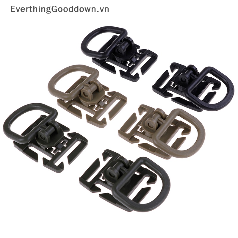 Everthinggooddown Set 2 Vòng Kẹp Chữ D Có Dây Đeo Ba Lô Chiến Thuật Ngoài Trời vn