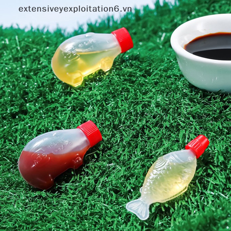 [EE] Hũ Đựng Gia Vị Nước Sốt Cà Chua Ketchup Salad Ăn Trưa.