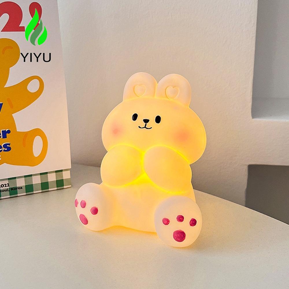 YIYU 1 Đèn Ngủ Để Bàn Hình Gấu Hoạt Hình Trang Trí Nhà Cửa