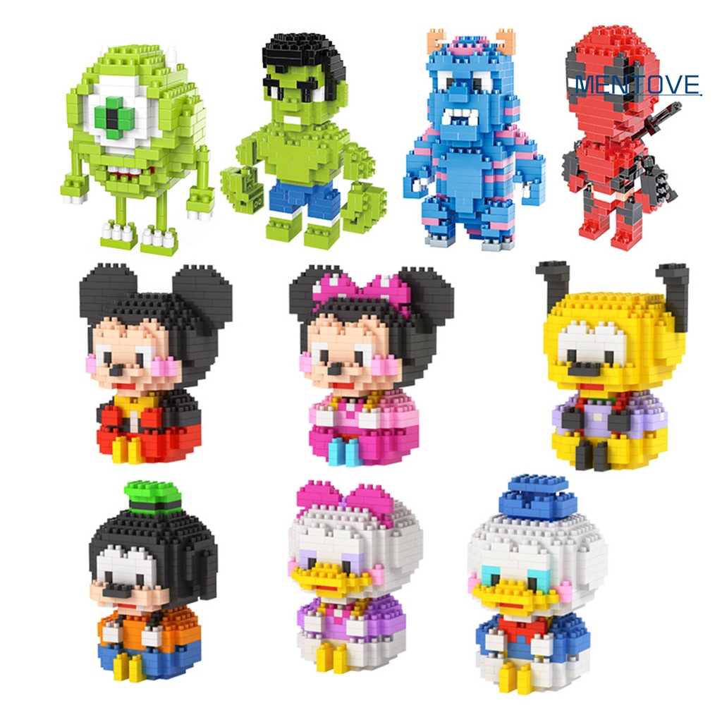 1 Hộp Đồ Chơi Lắp Ráp Hình Khối Mini Dễ Thương An Toàn Cho Bé