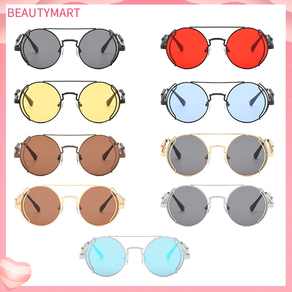 Kính Mát Gọng Kim Loại Tròn Phong Cách Vintage Thời Trang Cho Nam Nữ