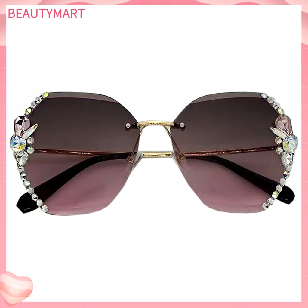 Kính Mát Không Vành Chống Tia UV Chống Gió Trọng Lượng Nhẹ Thời Trang Cho Nữ