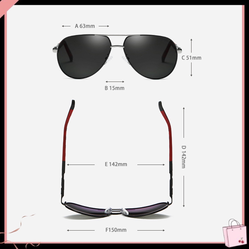 Kính Mát Phân Cực Chống Tia UV400 Gọng Kim Loại Thời Trang Cho Nam