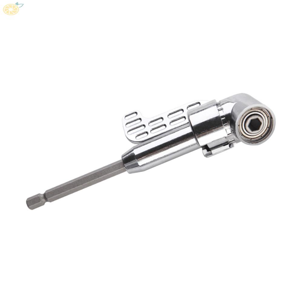 【VARSTR】Electric Drill Compatible 105 Degree Angle Extension Hex Drill Bit Screwdriver Socket Holder Adaptor
