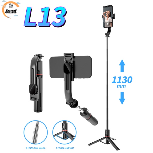 [IS] L13] Gậy Chụp Ảnh Selfie Cầm Tay Kết Nối Bluetooth Có Thể Tháo Rời Cho Điện Thoại