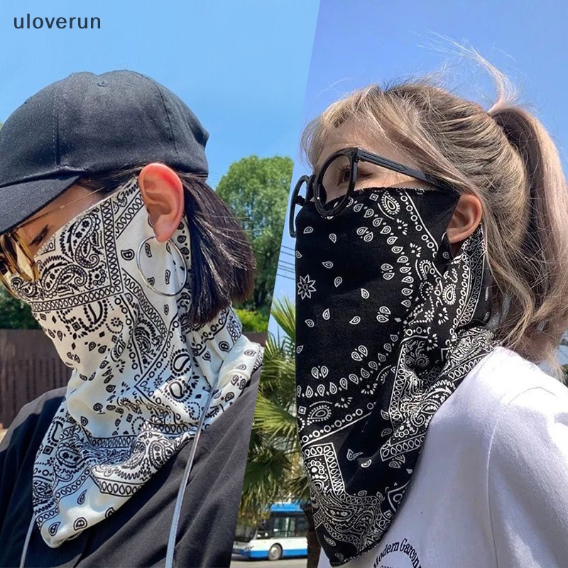 Khăn Choàng Cổ Kiêm Khẩu Trang Chống Nắng / Tia UV Chất Liệu Chiffon