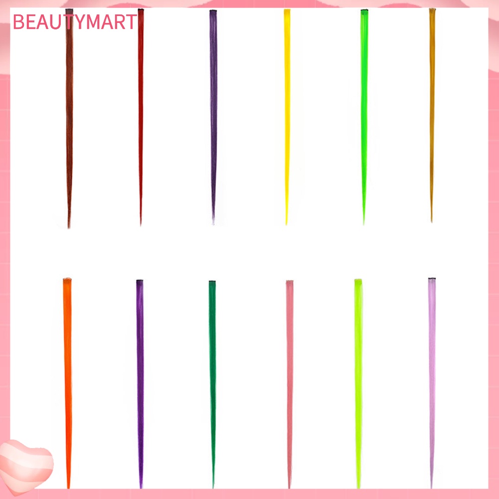 Tóc Giả Thẳng Dài Nhiều Màu Bằng Sợi Tổng Hợp Dành Cho Nữ