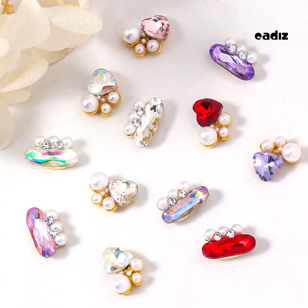 Bộ 10 Hạt Ngọc Trai Giả Lấp Lánh Sang Trọng Dùng Trang Trí Móng Tay Nghệ Thuật