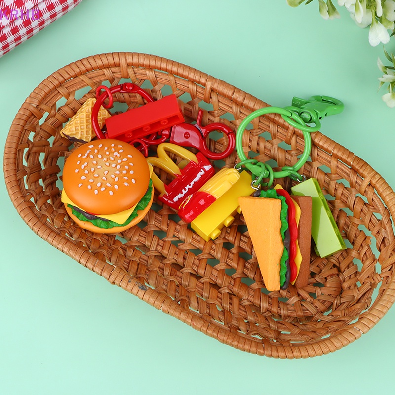 Móc Khóa Hình Bánh Sandwich Khoai Tây Chiên Ngộ Nghĩnh Mới