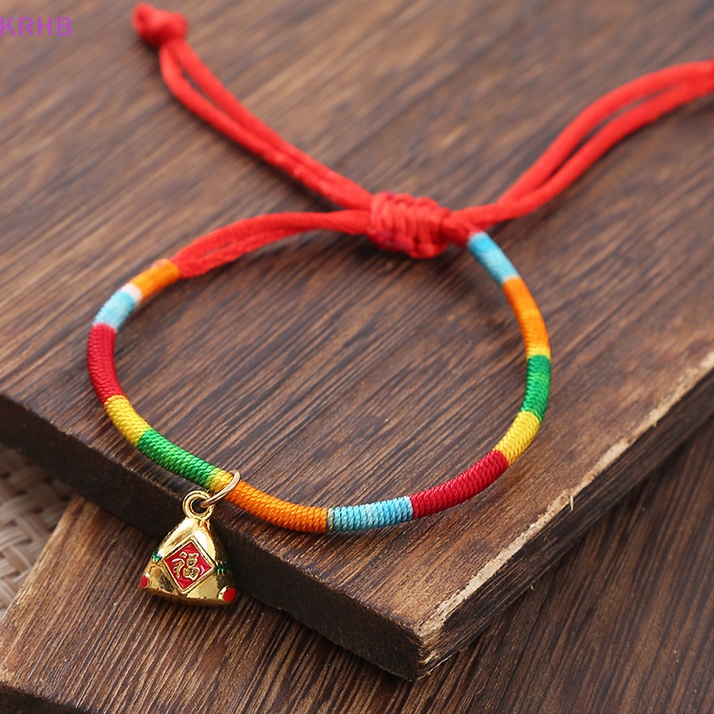Vòng Tay Dây Thừng Nhiều Màu Phong Cách Trung Hoa Cho Người Lớn Và Trẻ Em Mới