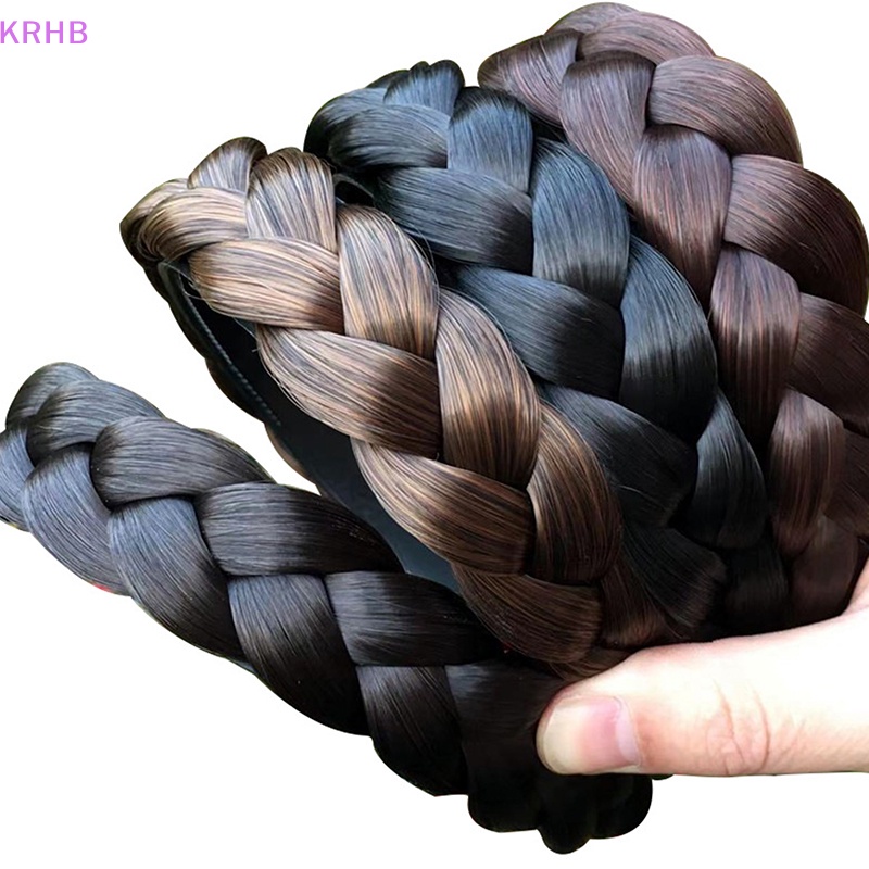 Băng Đô Dạng Tóc Giả Thắt Bím Chống Trượt Dành Cho Nữ Mới