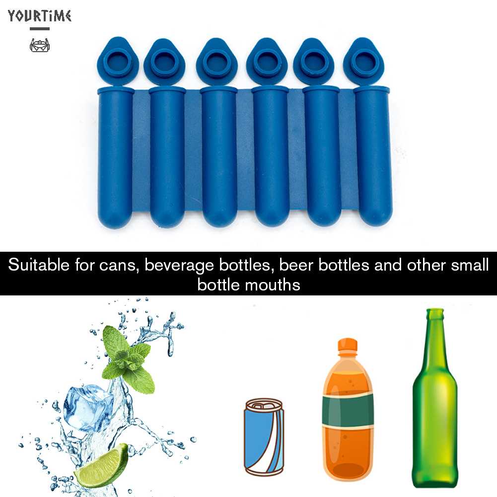 Khuôn Silicone Làm Đá 6 Ngăn Tiện Lợi