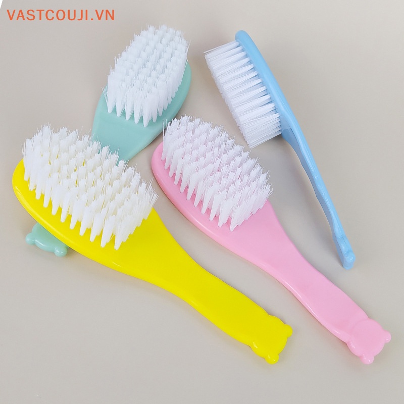 Lược Chải Tóc Bằng Nylon Mềm Tay Cầm Hình Gấu Dễ Thương Cho Bé Sơ Sinh