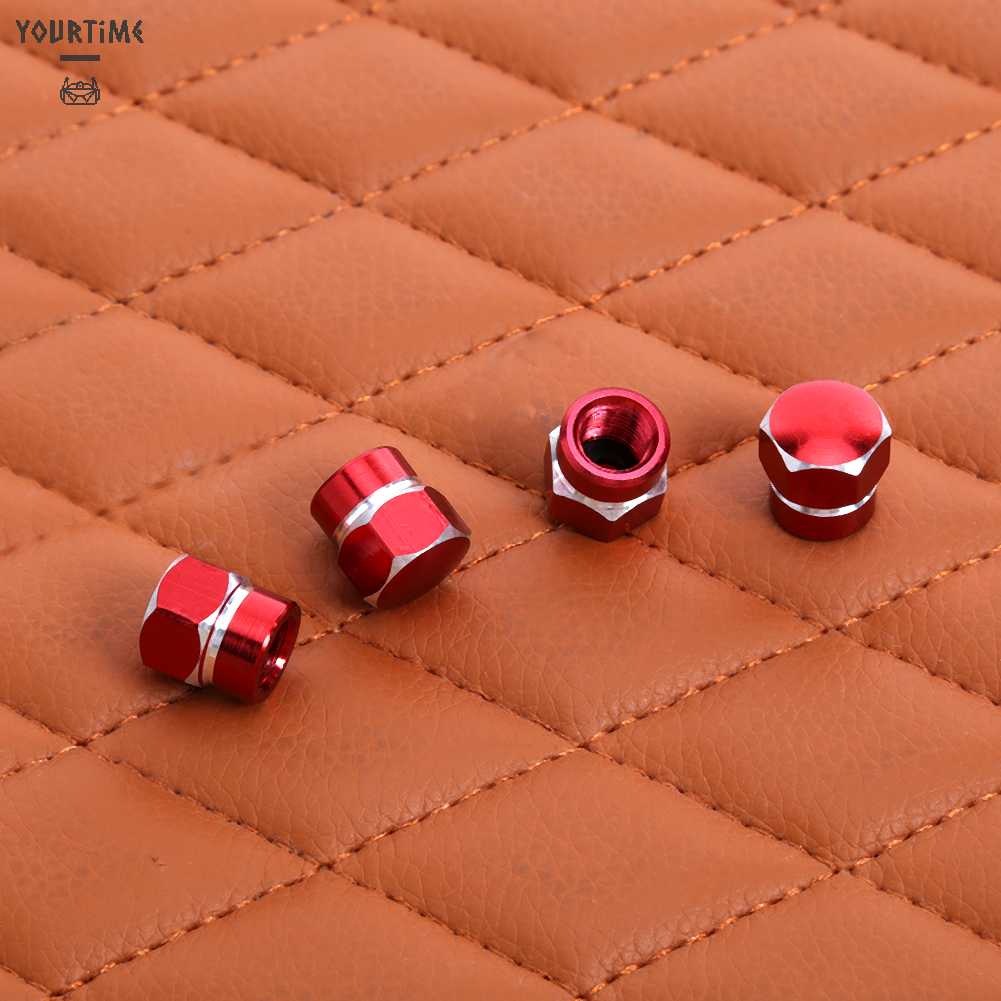 Bộ 4 Nắp Van Bánh Xe Hơi Bằng Nhôm Chống Bụi Tiện Dụng
