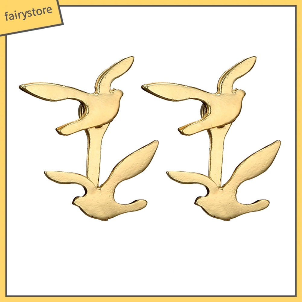 Khuyên Tai Hình Tai Chim / Hình Học Không Đối Xứng [FRO] Cho Nữ