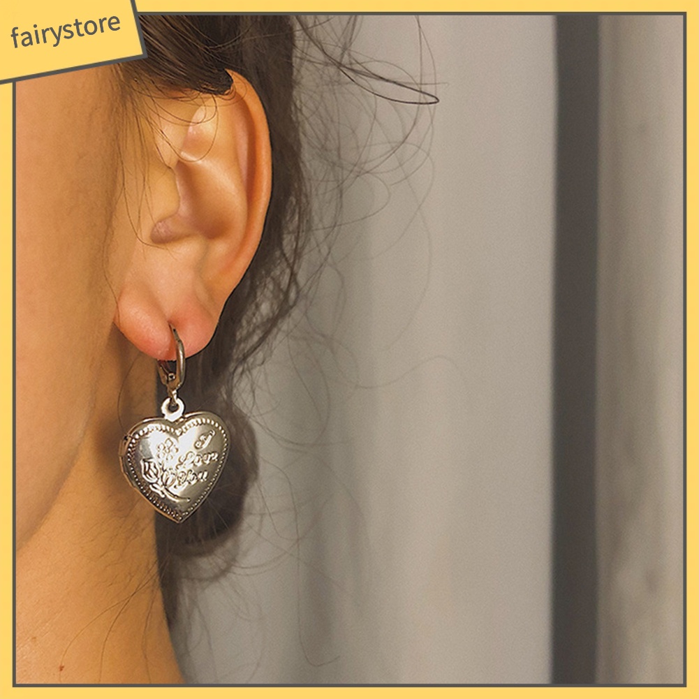 Bông Tai Dạng Vòng Hình Vỏ Sò / Hoa Hồng / Ngôi Sao / Mặt Trăng Dành Cho Nữ