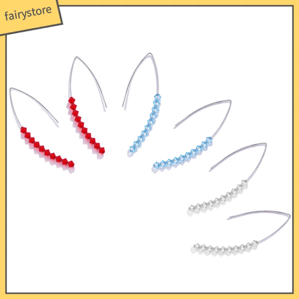 Bông Tai Bạc 925 Dáng Dài Hình Chữ V Thời Trang Cho Nữ