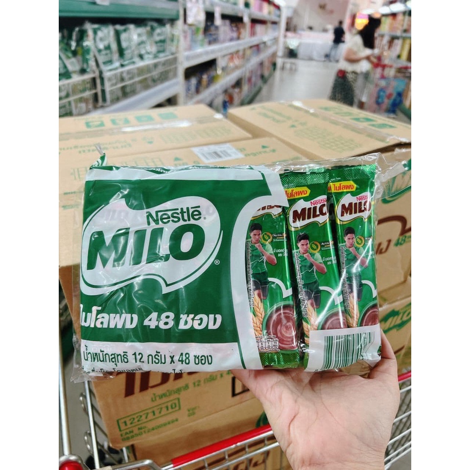 [Liên hệ trước khi đặt] Túi 48 gói Milo Thái Lan