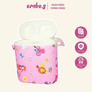 Bình Ủ Sữa Đôi Cổ Rộng JUMI 3 Lớp Thiết Kế Chắc Chắn Cao Cấp Cho Bé embe.s