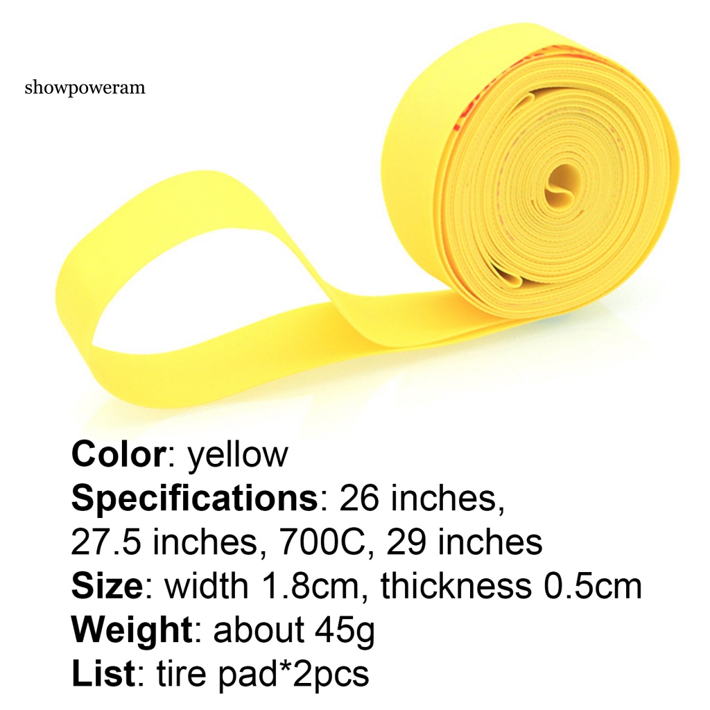 Set 2 Cuộn Băng Dán Vành Lốp Xe Đạp MTB Bằng PVC Chống Nổ Độ Bền Cao