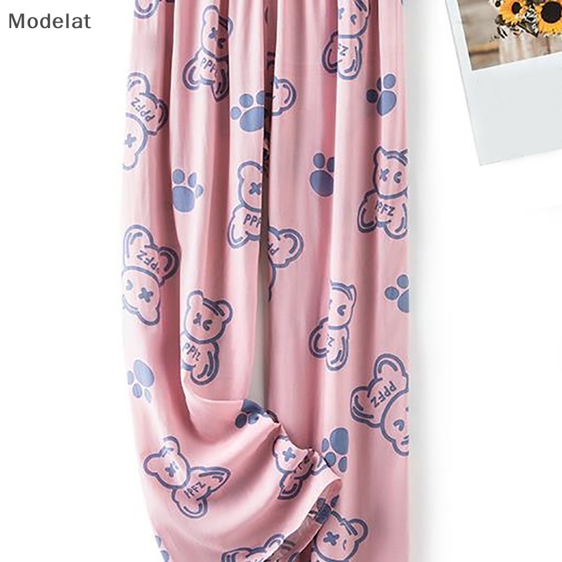 Mfc Quần ống rộng Chất Liệu Cotton Lụa Thời Trang Mùa Hè Cho Nữ