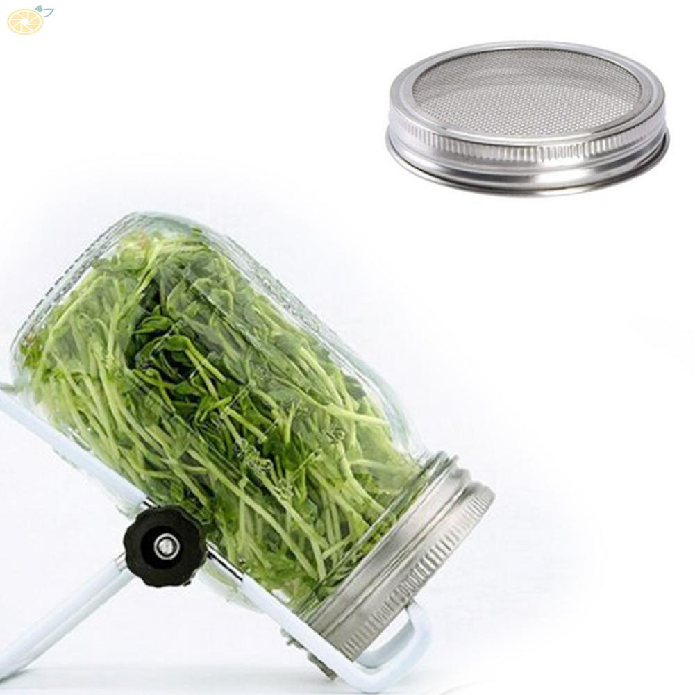【VARSTR】Sprouting Jar Lid Set | 4 Rust Resistant Stainless Steel Lids with Excellent Ventilation