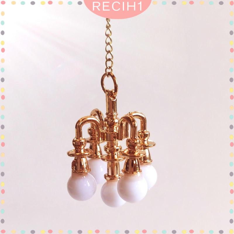 Mô Hình Đèn Trần Mini Tỷ Lệ 1 / 6 1 / 12 Dùng Trang Trí Nhà Búp Bê