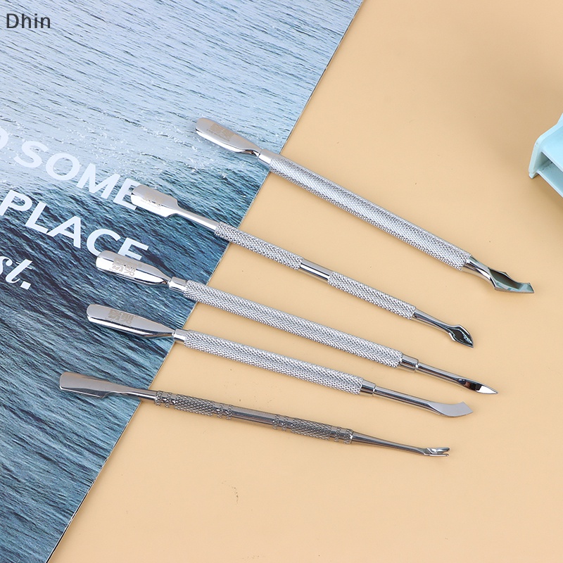 Dụng Cụ Tẩy Tế Bào Chết Cho Móng Tay Hai Đầu Bằng Thép Không Gỉ