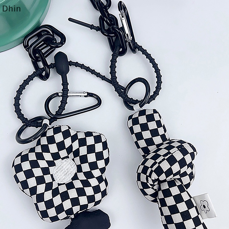 Móc Khóa Hình Nút Xoắn Màu Trắng Đen Độc Đáo