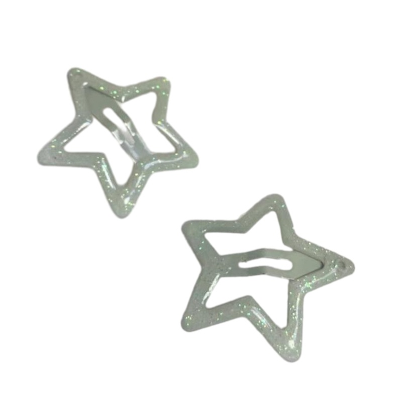 Set 4 Kẹp Tóc Y2K Hình Ngôi Sao Lấp Lánh Ngọt Ngào Cho Nữ