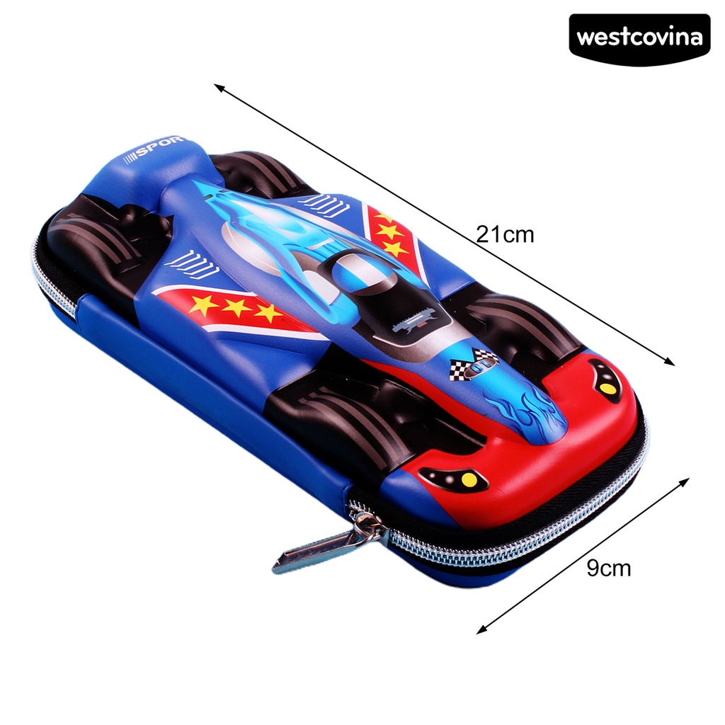 [WSTN]✎Túi Đựng Bút Hình Xe Hơi Sức Chứa Lớn Có Khóa Kéo Chống Thấm Nước Bề Mặt Mịn