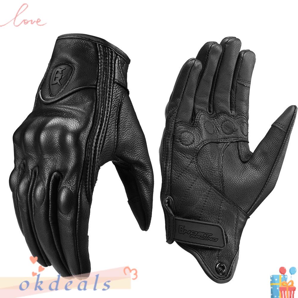 Găng Tay Chạy Xe Đạp Bằng Da Thật Thoáng Khí