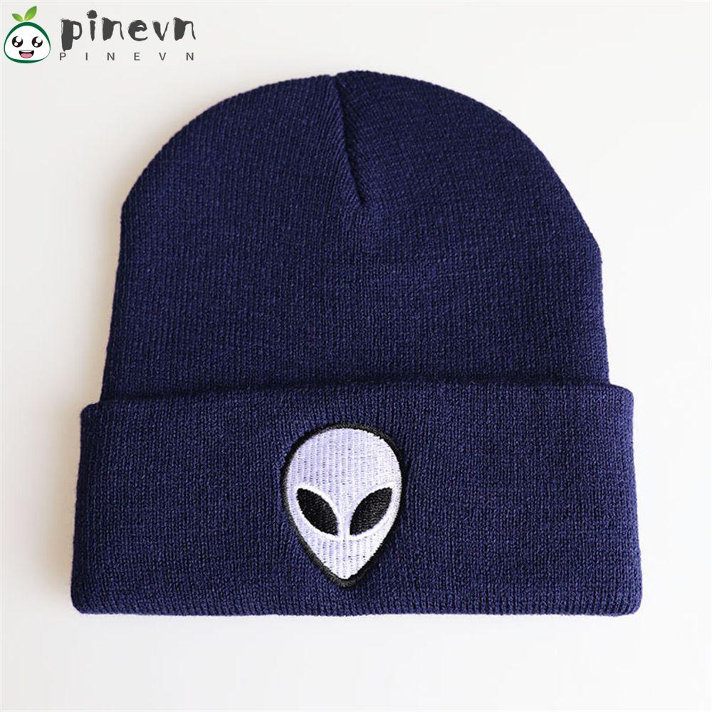 Mũ Beanie Họa Tiết Người Ngoài Hành Tinh Phong Cách Hip Hop
