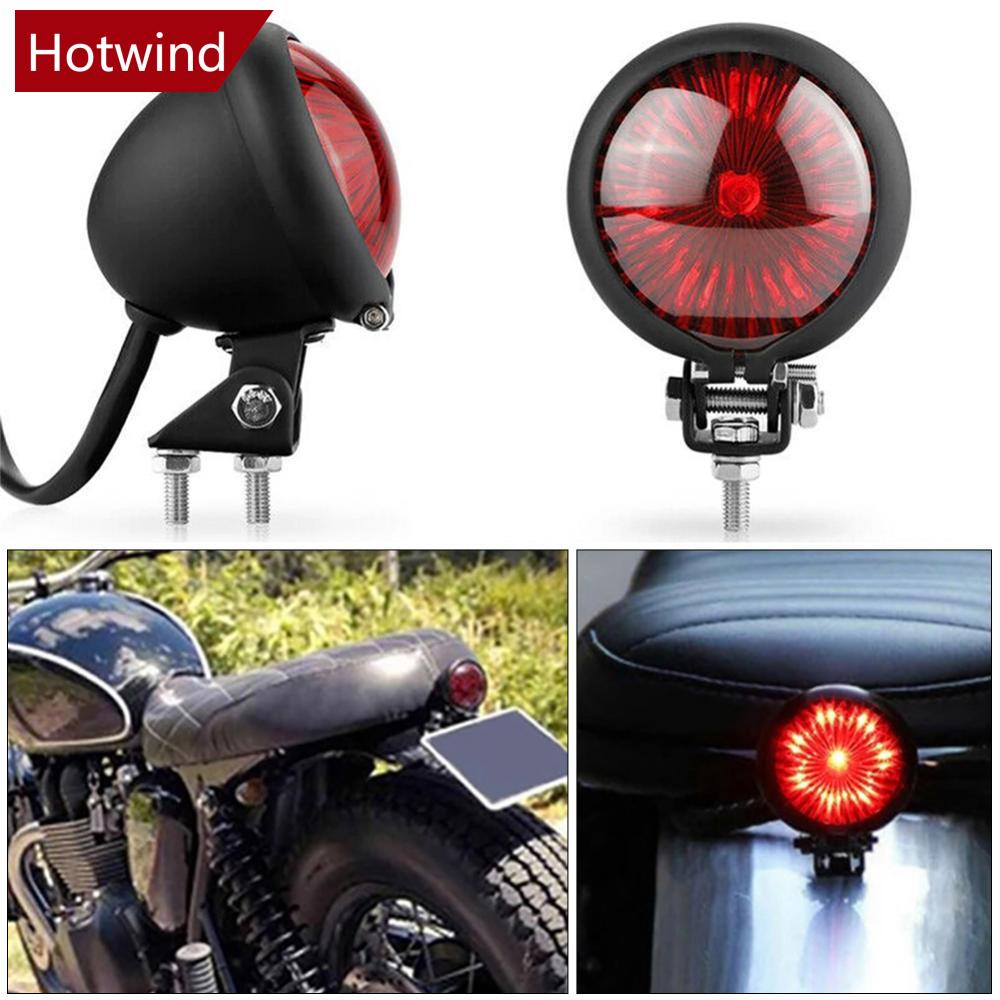 1 Đèn Phanh Xe Máy 12V H1S7 Bằng Nhựa Màu Đỏ Đen Thông Dụng