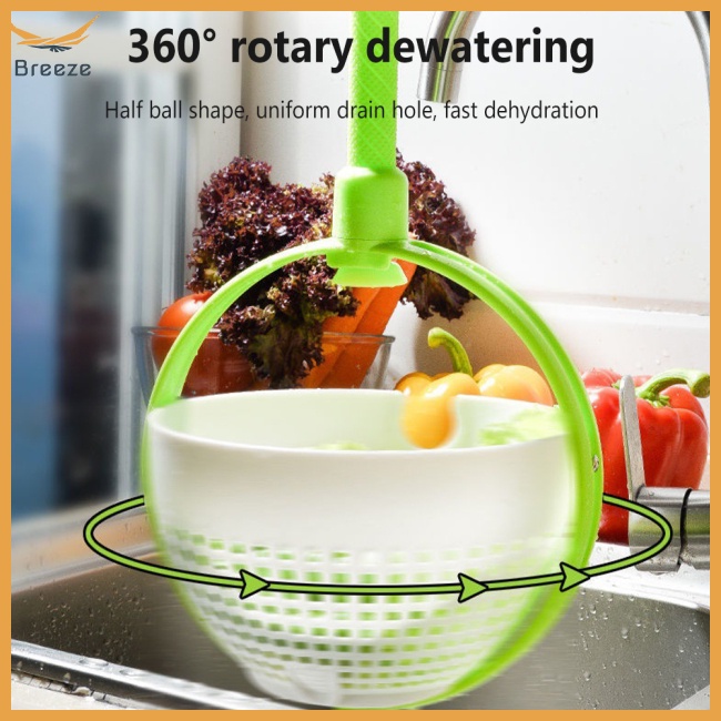 Dụng Cụ Quay Salad Với Tay Cầm Chống Trượt Xoay 360 Độ Tiện Dụng Cho Nhà Bếp
