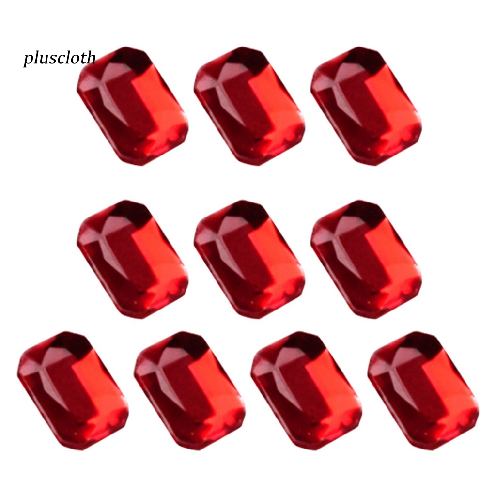 Bộ 10 Hạt Đá 2 Kiểu Tự Trang Trí Móng Tay Màu Sắc Tươi Sáng