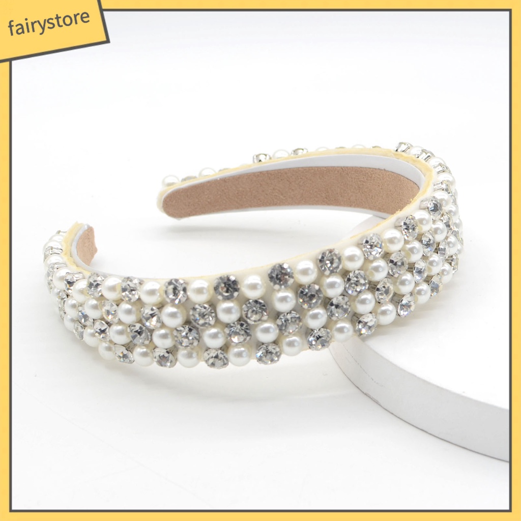 Cài Tóc Đính Đá Ngọc Trai Nhân Tạo Chống Trượt Dành Cho Nữ