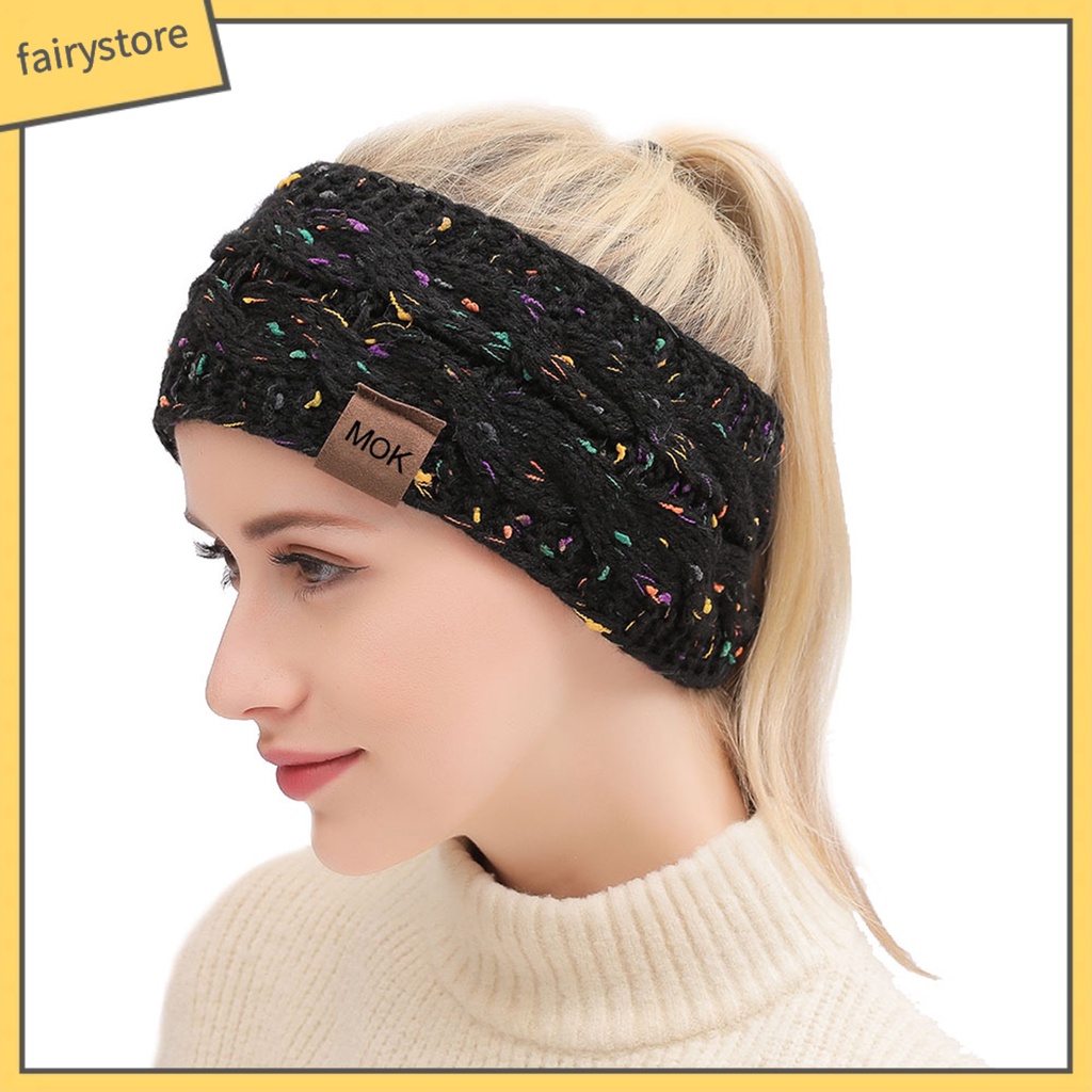 Băng Đô Len Mềm Mại Giữ Ấm Dành Cho Nữ