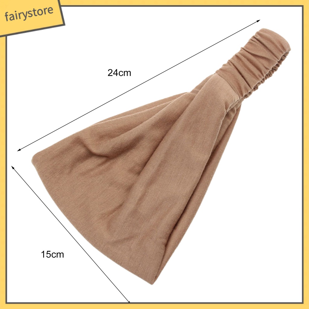 Băng Đô Cotton Pha Xoắn Bản Rộng Màu Sắc Ngọt Ngào